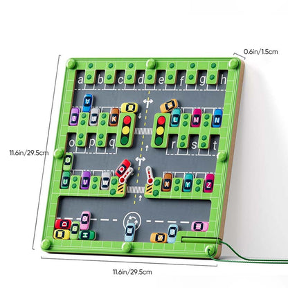 Magnetic Alphabet Parking Toys